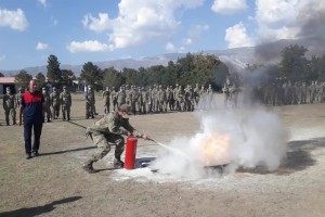 General Mehmet Berköz Kışlasında Yangın Eğitim ve Tatbikatı Yapıldı 