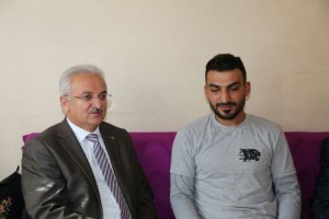 Belediye Başkanımız Cemalettin Başsoy’dan Afrin Gazisine Ziyaret