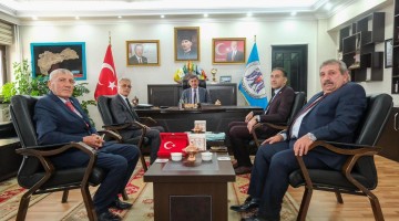 Muhtarlar Derneklerinden Belediye Başkanımız Bekir Aksun’a ziyaret