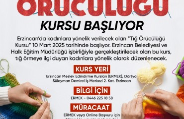 Tığ Örücülüğü Kursu