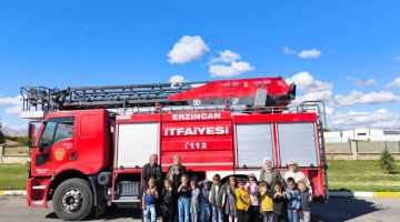 Minik Öğrencilerden İtfaiye Müdürlüğümüze Ziyaret