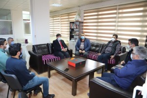 Başkan Aksun Erzincan Gazeteciler Cemiyetini Ziyaret Etti