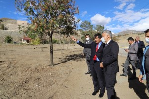 Erzincan Valisi Sayın Mehmet Makas ve Belediye Başkanımız Sayın Bekir Aksun çalışma alanlarını inceledi