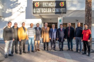 Belediye Başkanımız Sayın Bekir Aksun’dan Erzincan Gazeteciler Cemiyeti’ne ziyaret