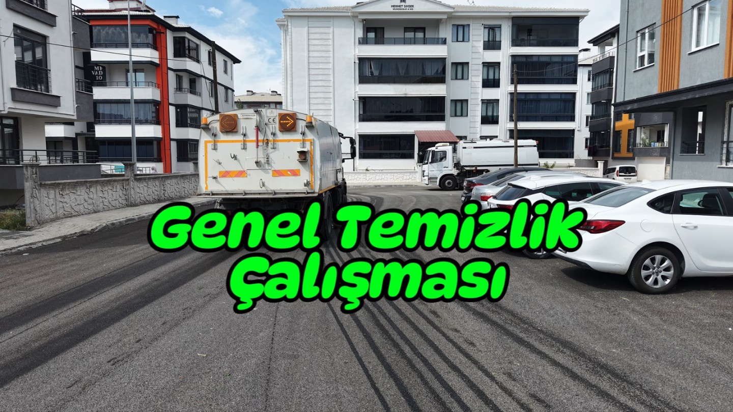 Genel temizlik çalışmalarımızı aralıksız sürdürüyoruz